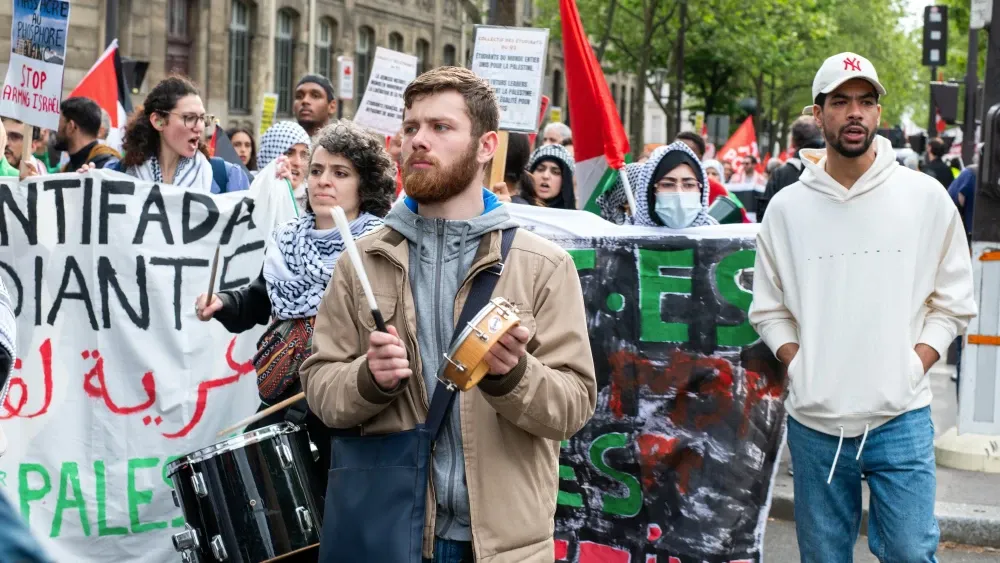 Palestine protest in Paris