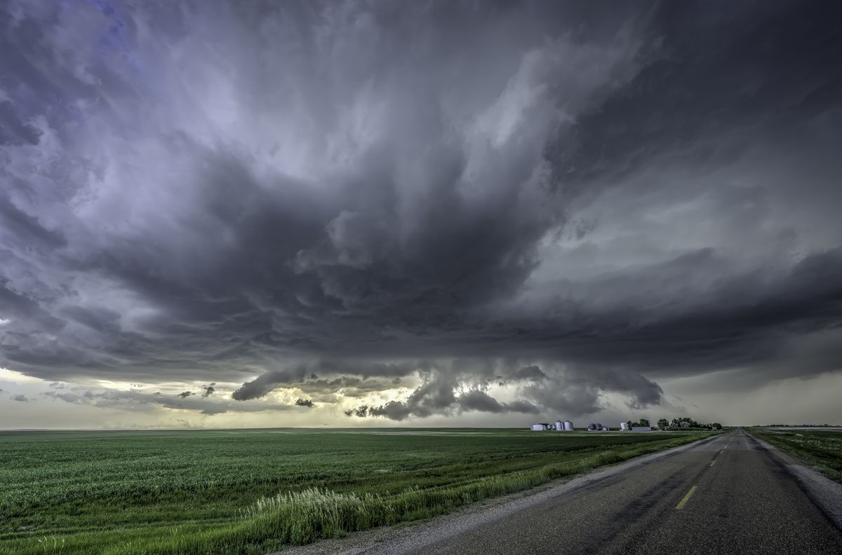 Storm over the New Mexican prairie.