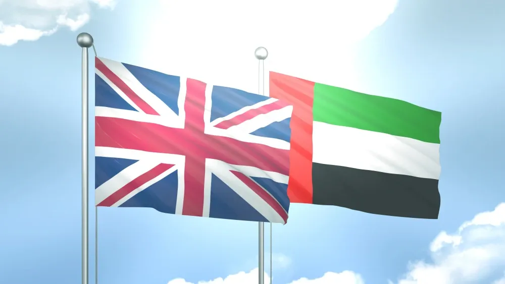 UK Emirate flags