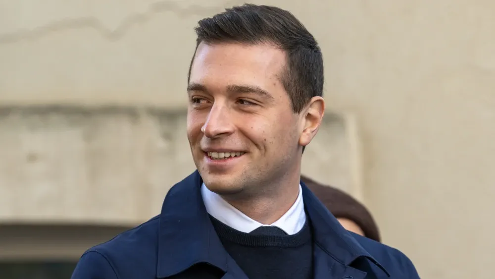 The National Rally, lead by Jordan Bardella, above, continues to climb in the polls.  Shutterstock