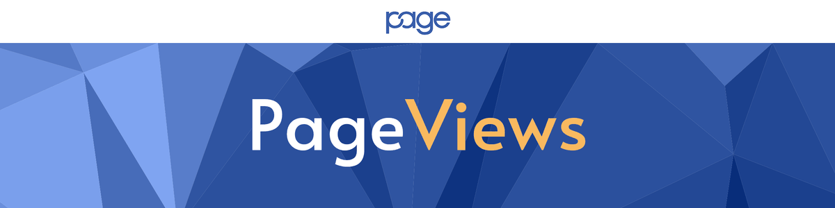 Page Society Logo and Newsletter name PageViews