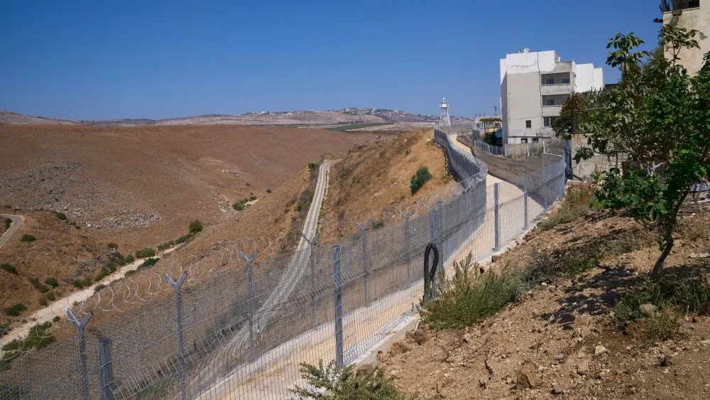 View of Lebanon over the border