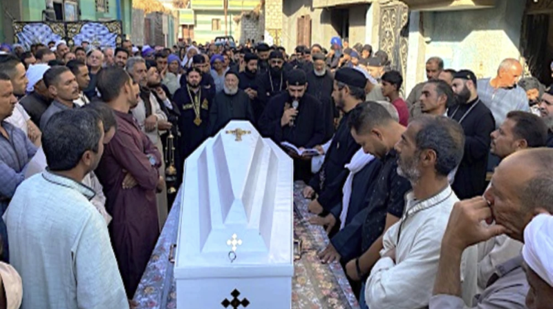 A funeral for Coptics in Egypt