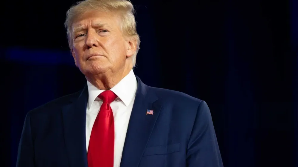 President Trump black background