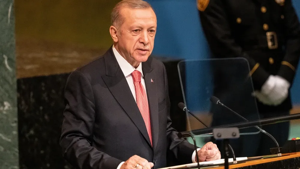 Turkish President Recep Tayyip Erdoğan in a file photo at the United Nations General Assembly.Shutterstock