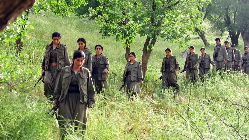 Members of the Kurdistan Workers’ Party (PKK) in the mountainous region of Qandil, Iraqi Kurdistan. Shutterstock