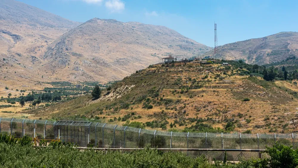 Israel’s border with Syria, looking North from the Golan Heights. (Shutterstock)