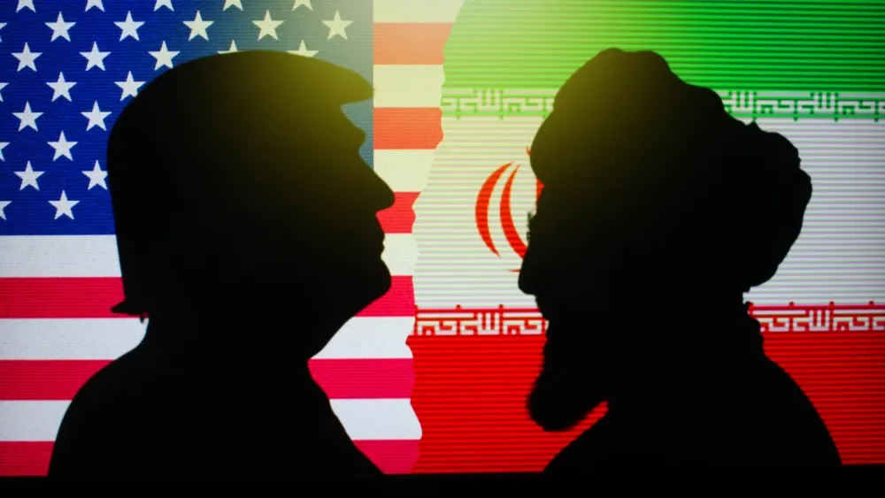 Silhouettes of President Donald Trump and Iran's Supreme Leader Ali Khamenei.  Shutterstock