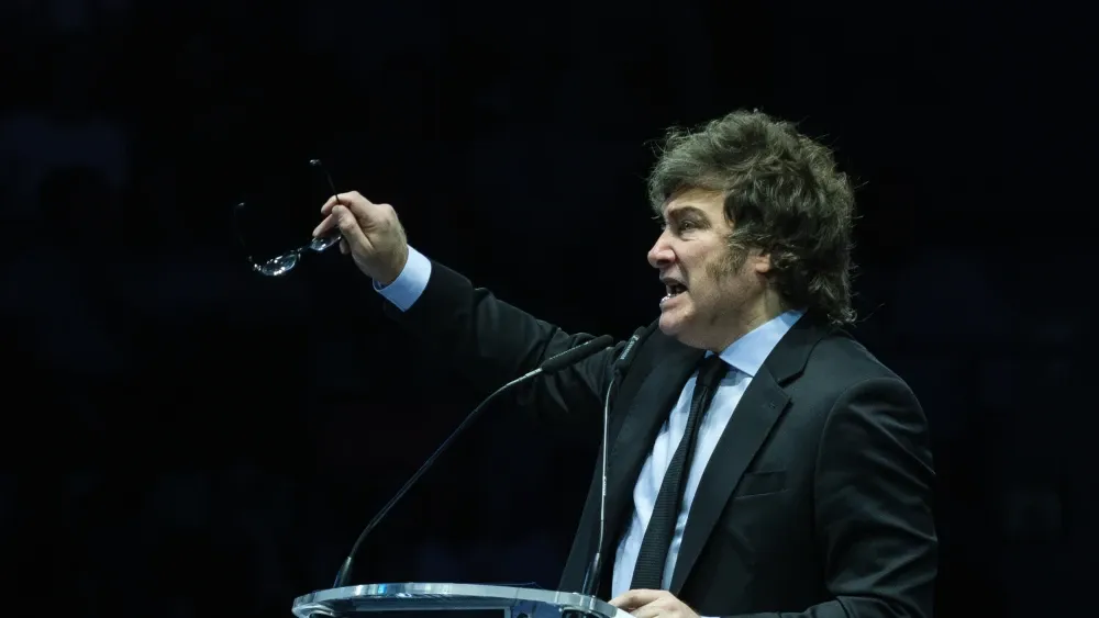 Argentinian President Javier Milei in June 2025.  Shutterstock