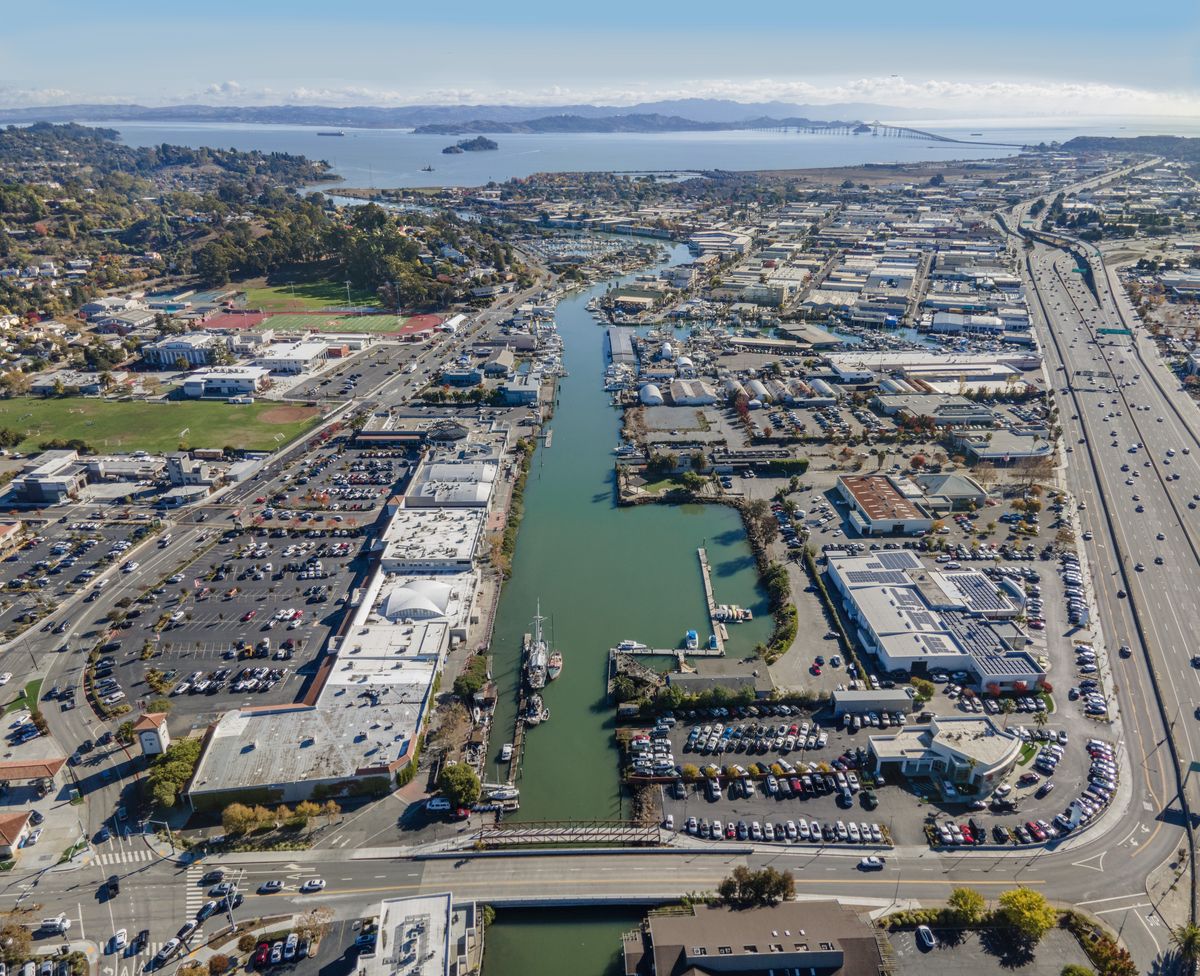 Aerial photo of Canal neighborhood