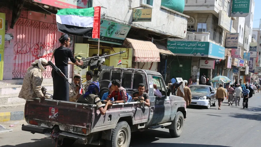 Soldiers with the Yemeni army in Taiz, where they have clashed with Houthis.  Shutterstock