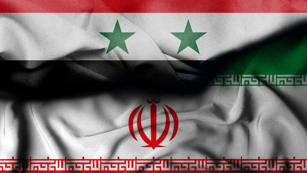 Iran Syria flags