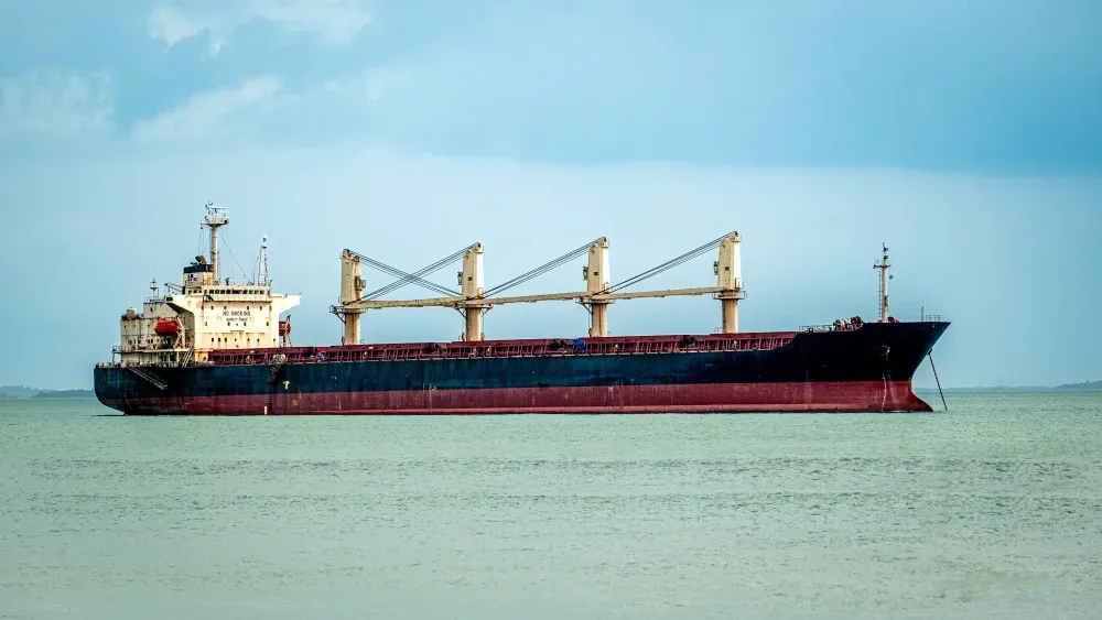 An oil tanker at sea. Shutterstock