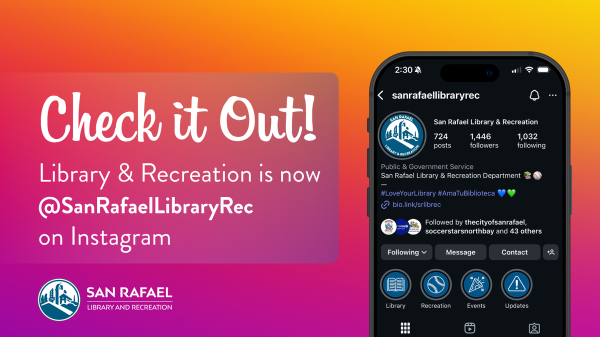 Banner showing a screenshot of instagram