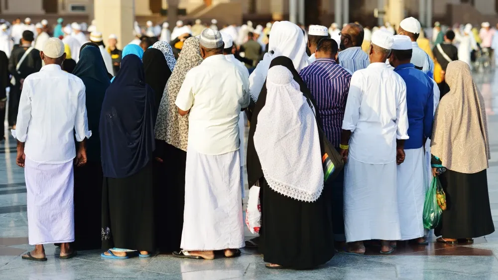 The majority of Saudi Arabia's Muslim citizens identify as Sunni Muslims.  Shutterstock