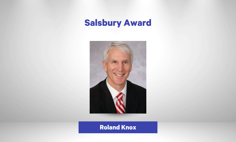 Salsbury Award winner Roland Knox