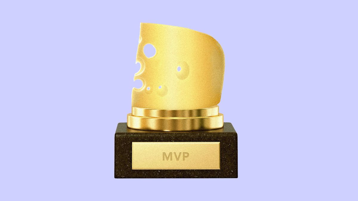 MVP trophy made out of cheese