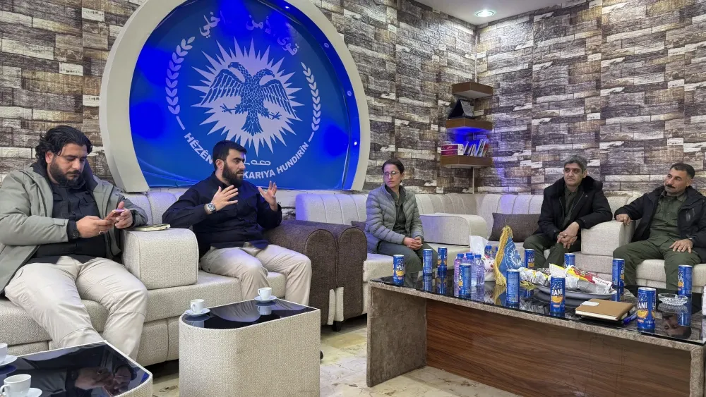 A Syrian government delegation meets with Kurdish leaders from the Syrian Democratic Forces to prepare for deployment of security forces in the Ayn al-Arab area on February 01, 2026.  Shutterstock