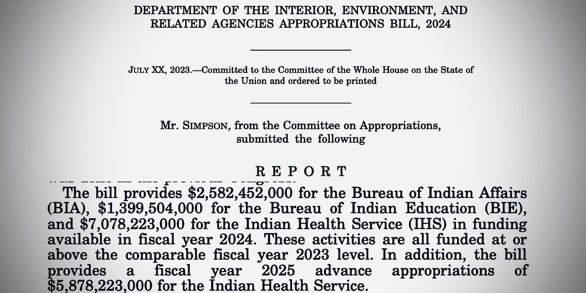 July Policy Updates Interior Bill & IHS Funding, Supreme Court Updates