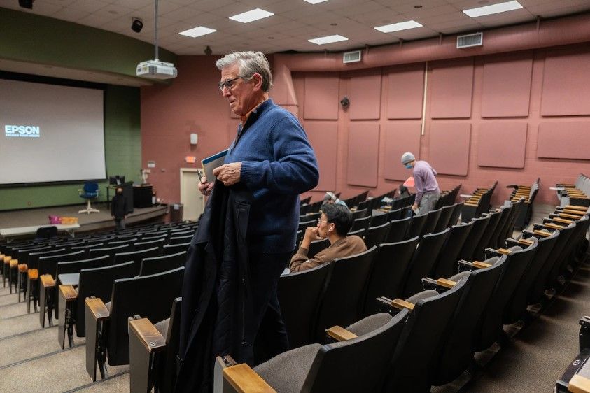 Rep. Don Beyer (D-Va.) in class at George Mason University