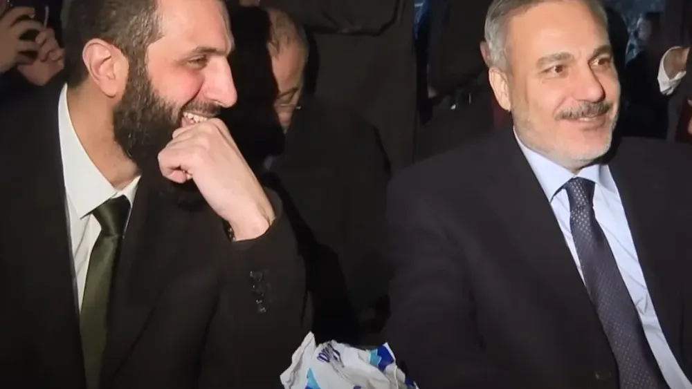 The new Syrian government under Ahmed al-Sharaa is a jihadist tool of Ankara. Sharaa (left) with Hakan Fidan, Turkey’s former intelligence chief and current foreign minister, in Damascus on Dec. 22, 2...
