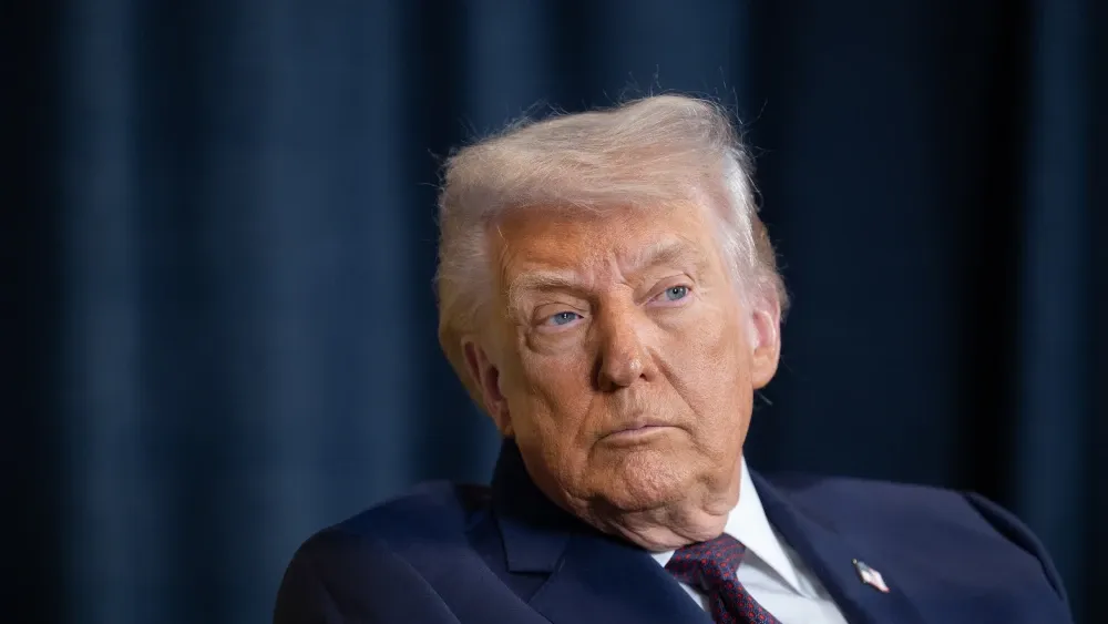 President Donald Trump is pictured in Davos, Switzerland, on January 22, 2026.  Shutterstock