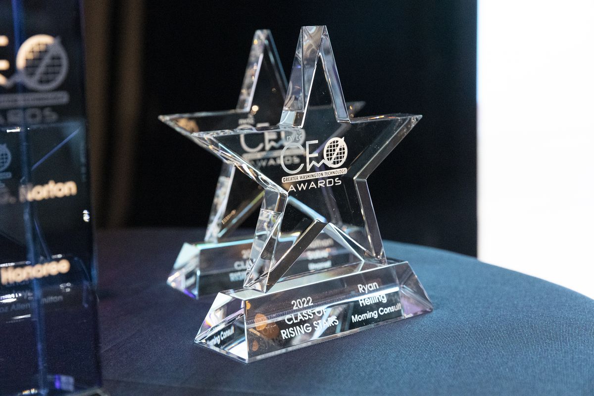 star shaped crystal NVTC CFO Award