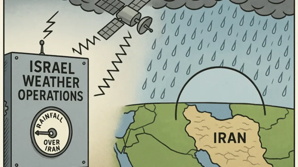 Iran's experts, of course, blame Israel and the U.S, for manipulating the weather and causing a drought so severe that the Islamic Republic's president says he may 