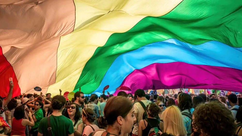 In 2013, the Pride parade in Istanbul, Turkey, drew 100,000 people, before a government crackdown began.  Shutterstock
