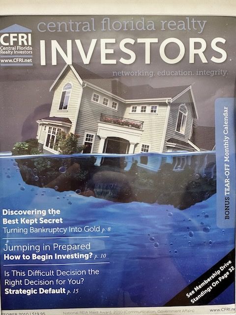 Cover of CFRI Magazine with house floating in water