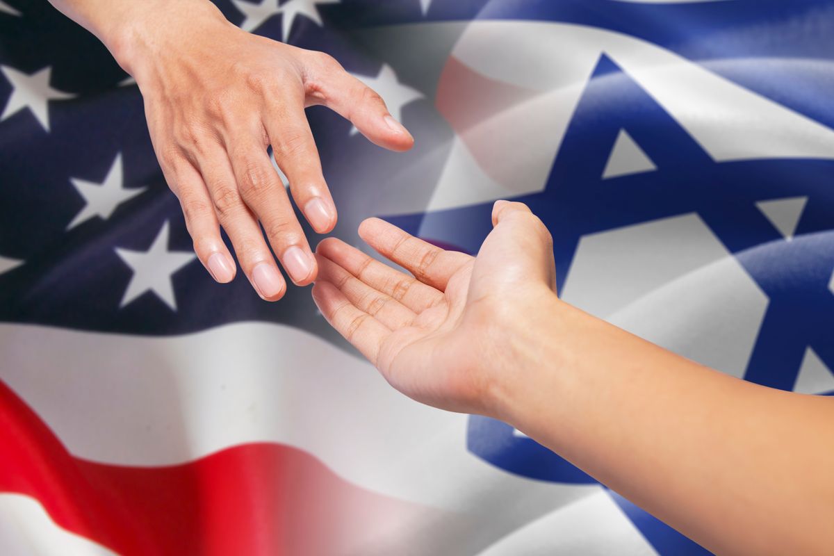 US Israel Flags