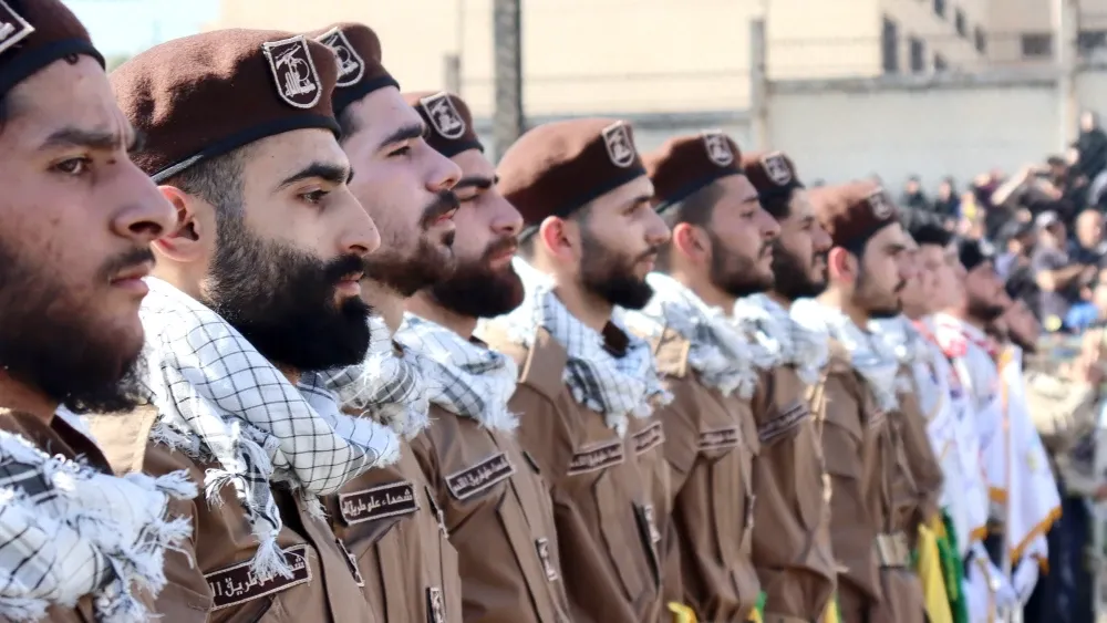 Hezbollah terrorists on the march.