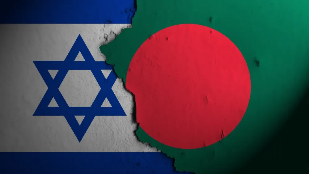 Israel and Bangladesh flags