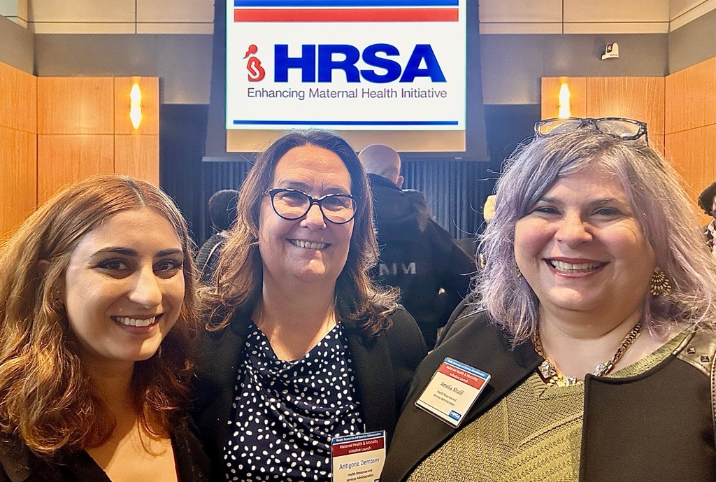 NCUIH Public Policy Manager, Mary Jomia, Antigone Dempsey, Division of Policy and Data Director, HRSA/HHS, Acting Senior Advisor, Amelia Khalil.