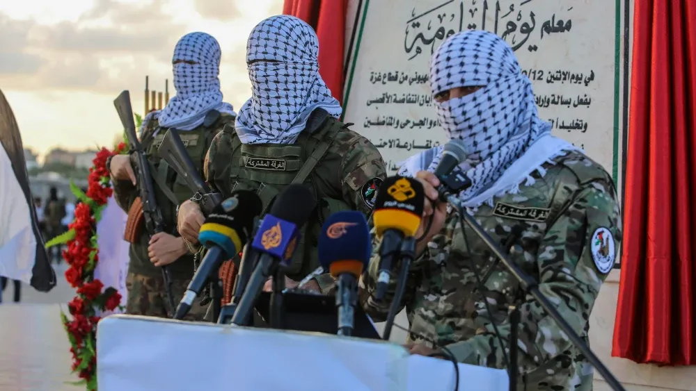 Hamas terrorists in Gaza. Shutterstock