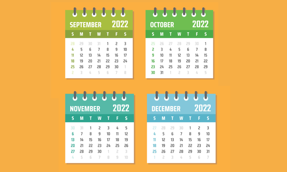 NVTC fall 2022 calendars