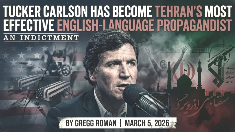 In a 90-minute monologue, Carlson advanced arguments that echoed, point for point, the pillars of the Islamic Republic's messaging strategy.