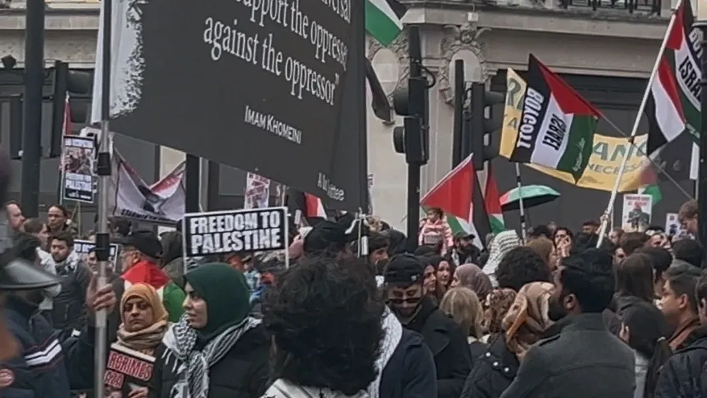 The Iranian government scored a propaganda victory when protesters celebrated Al-Quds Day in London in late March. (Potkin Azarmehr)