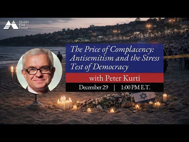 The price of complacency: antisemitism and the stress test of democracy.