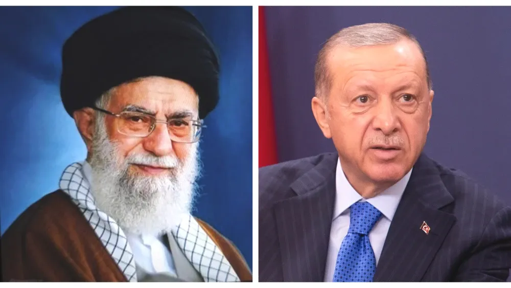 Iran, under Supreme Leader Ali Khamenei (L), is the primary funder of the Lebanese terrorist group Hezbollah. The current Islamist government of Turkey, led by the anti-Israel President Recep Tayyip E...