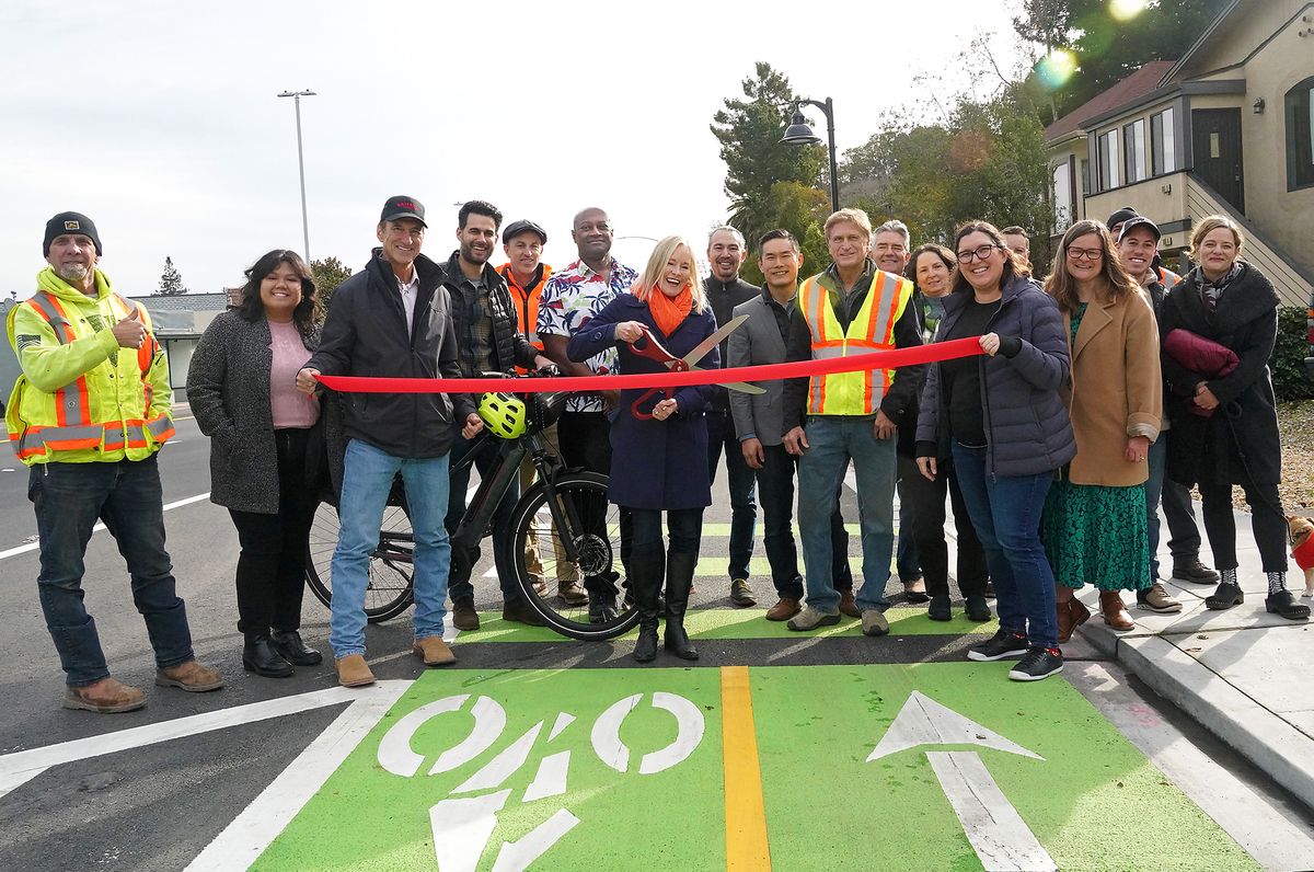 Third Street improvements ribbon cutting