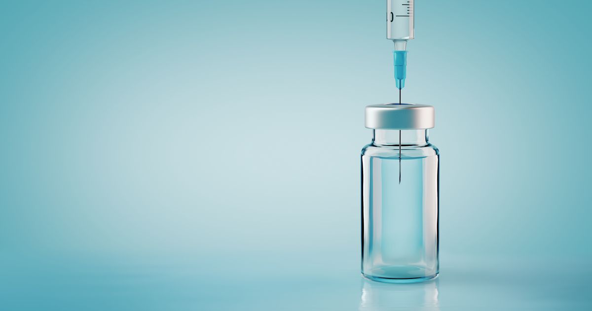 Vaccine syringe and vial