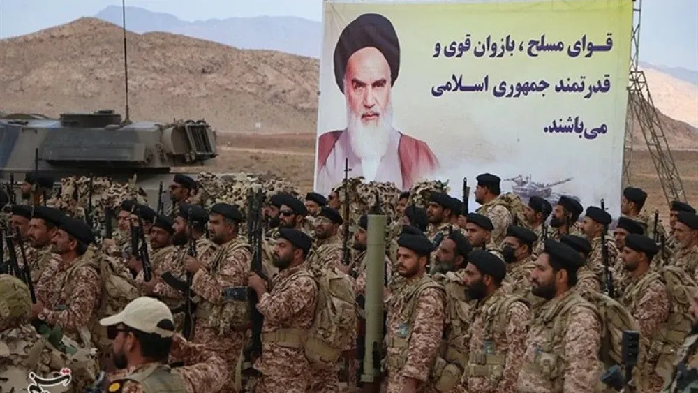 Members of Iran’s Islamic Revolutionary Guard Corps in a file photo in Tehran.  Tasnim News Agency, CC BY 4.0, via Wikimedia Commons