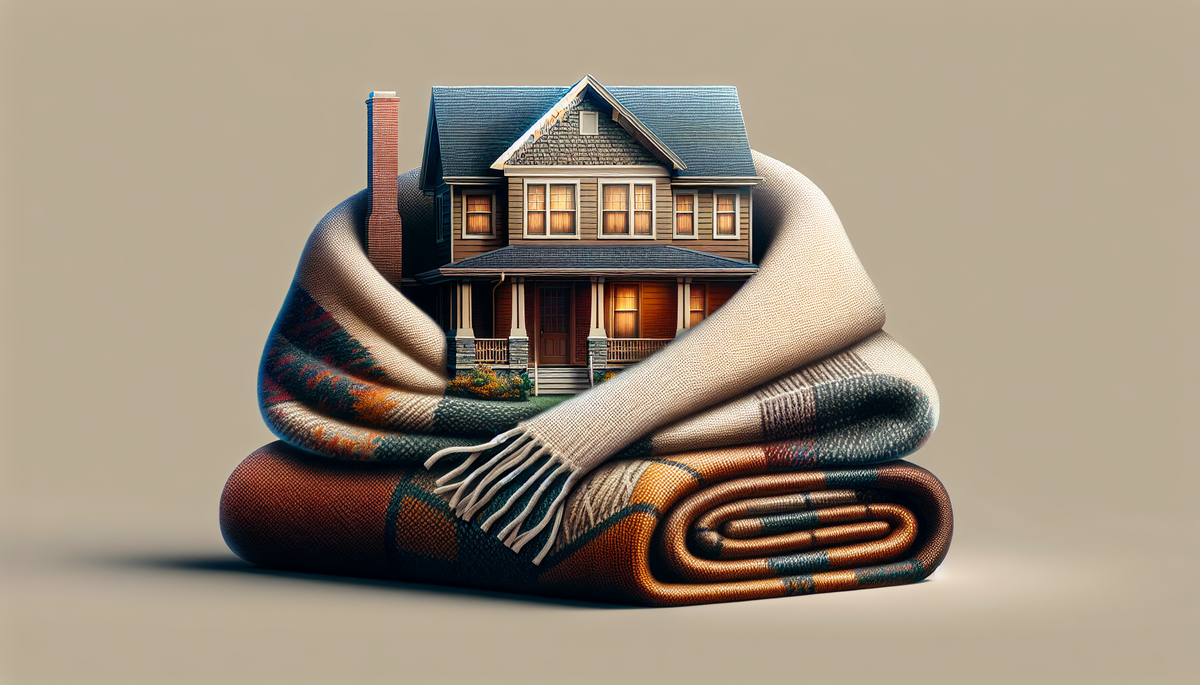 house wrapped in a security blanket